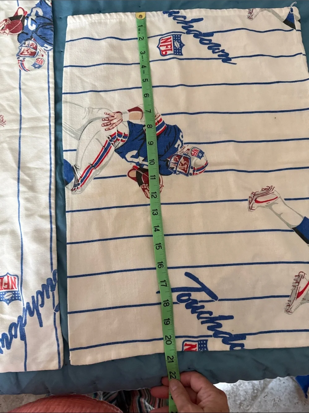 Vintage football pillow cases
